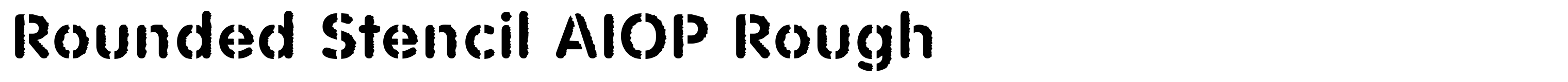 Rounded Stencil AIOP Rough